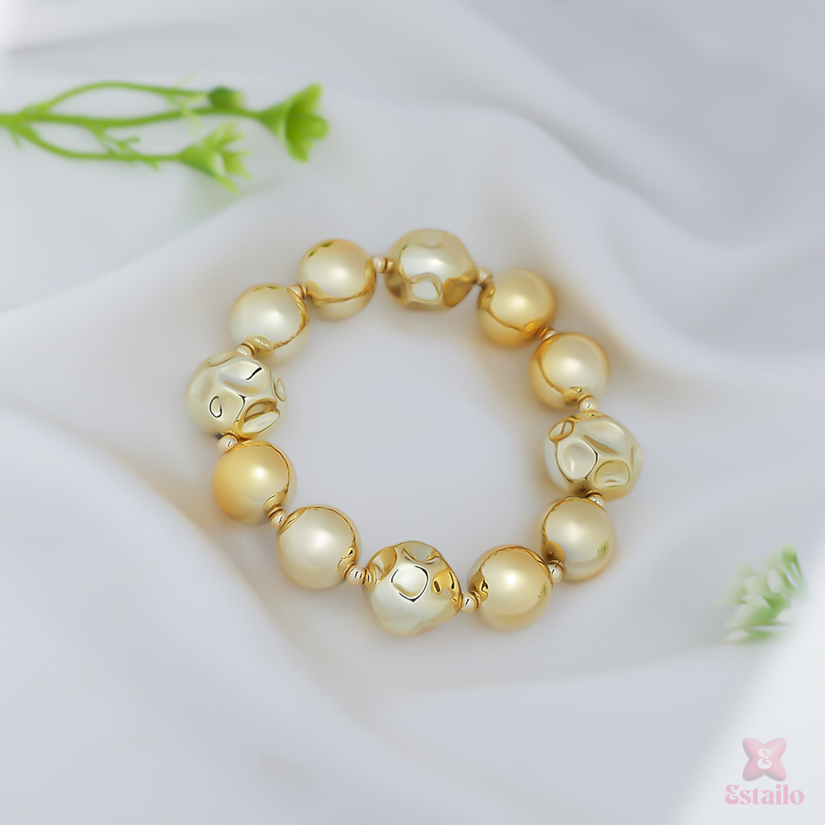 Gilded Bead Bracelet