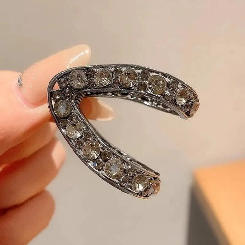 Crystal Crescent Hair Claw