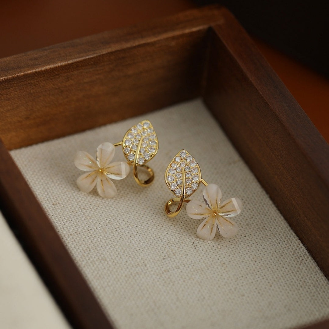 Elysian Leaf & Bloom Earrings