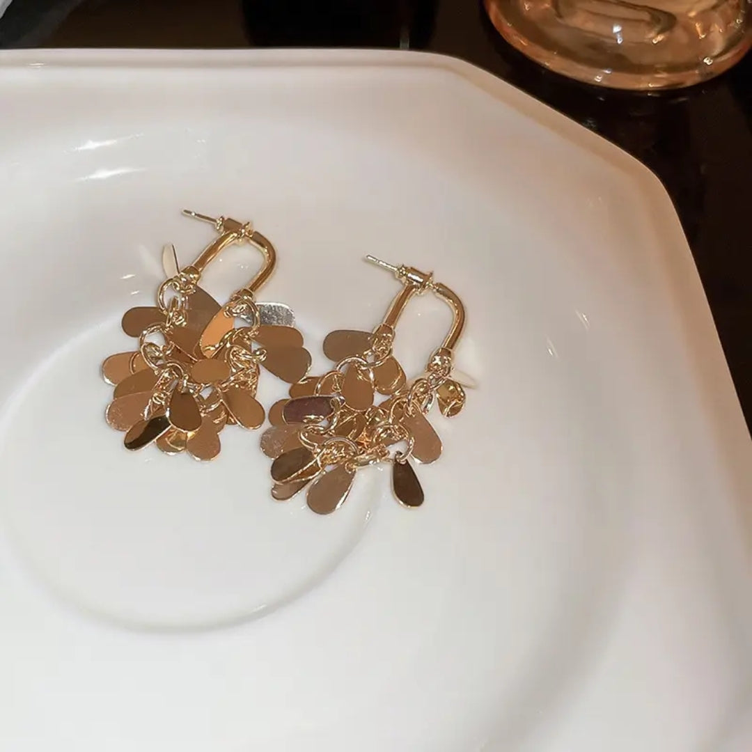 Illusion Fringe Drops Earrings