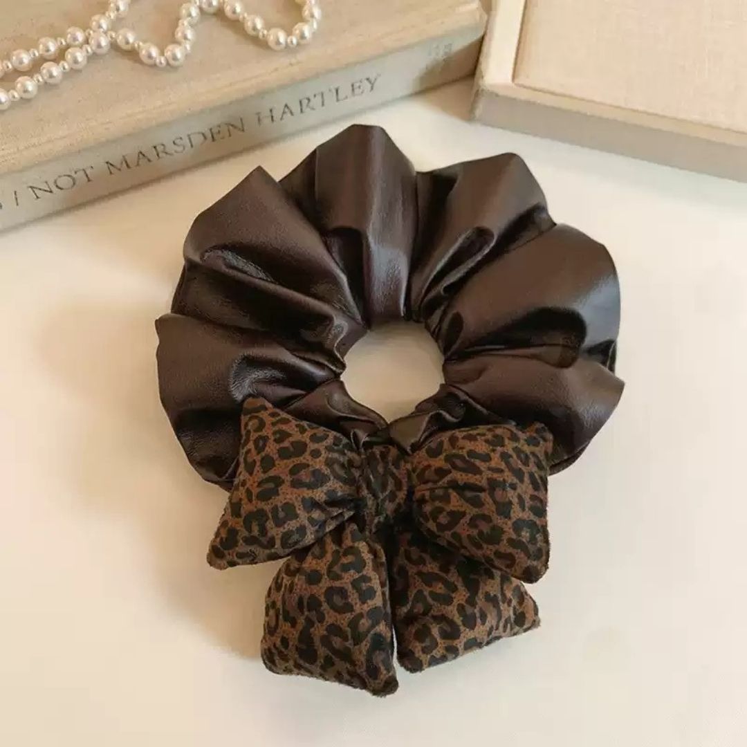 Brown & Leopard Bow Tie