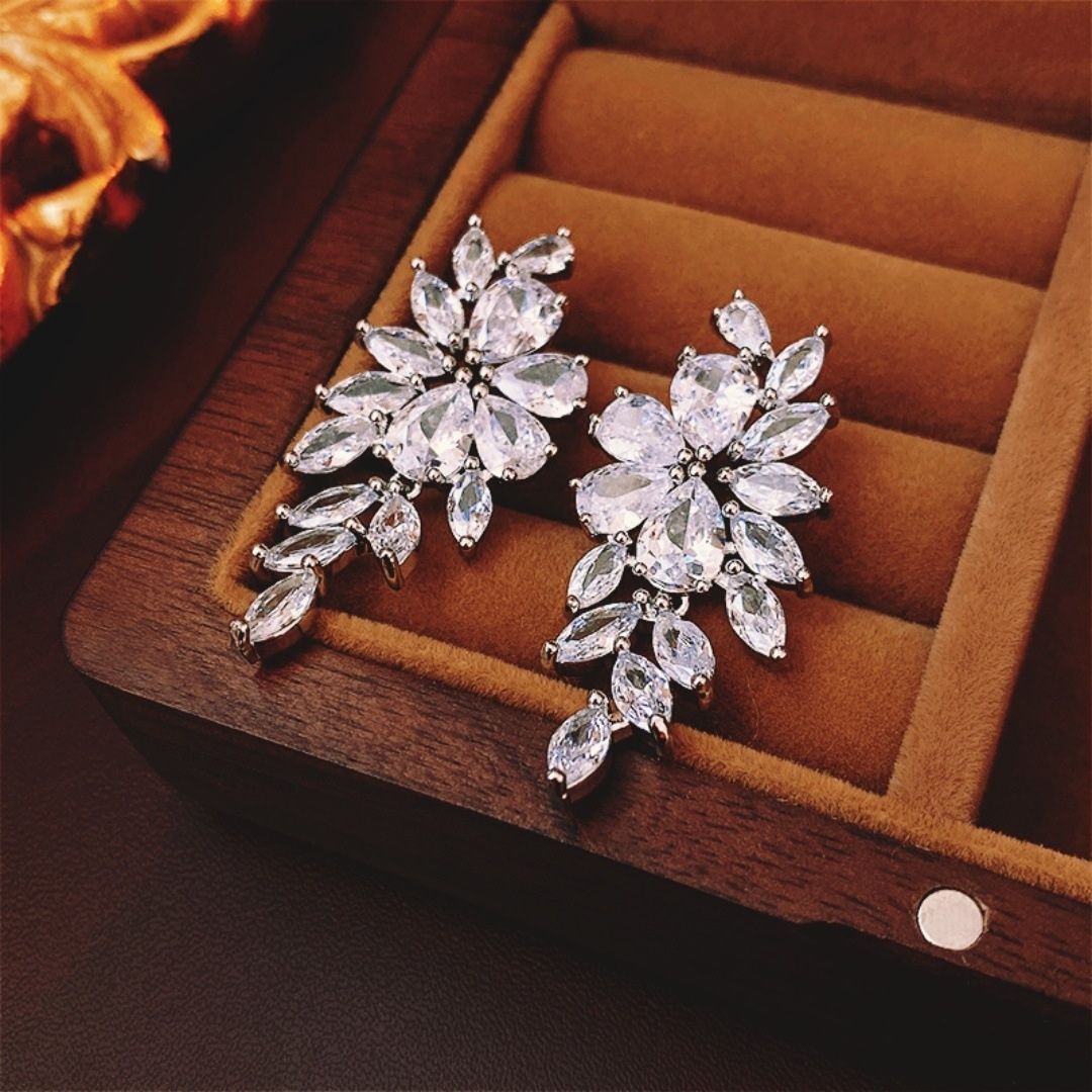 Sterling Blossom Tiers Earrings