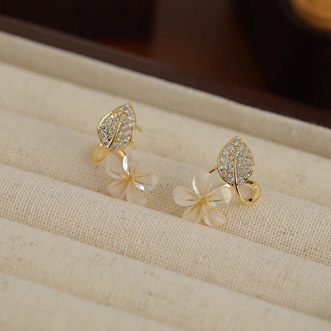 Elysian Leaf & Bloom Earrings