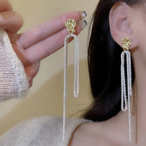 Silver Strand Brilliance Earrings