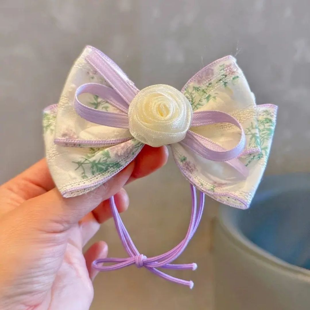Spring Rose Bow Tie