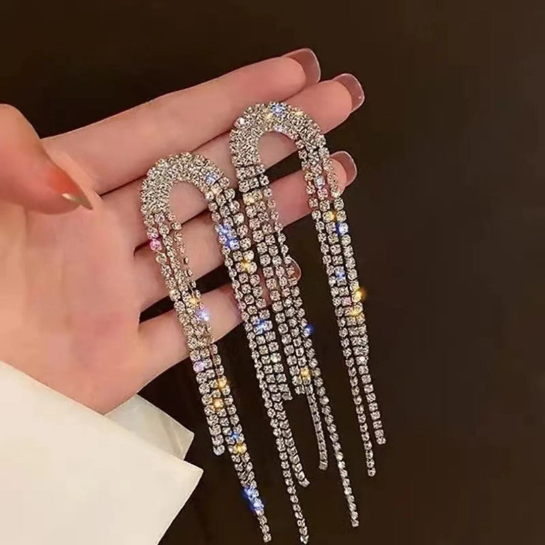 Rhinestone Drop Earrings
