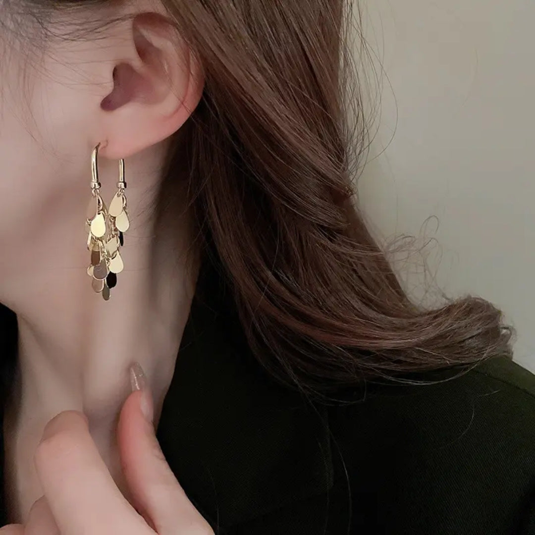 Illusion Fringe Drops Earrings