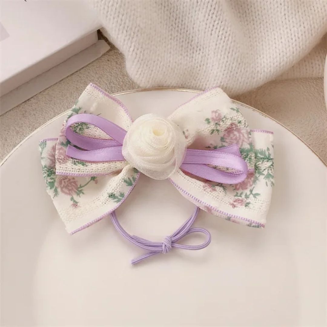 Spring Rose Bow Tie