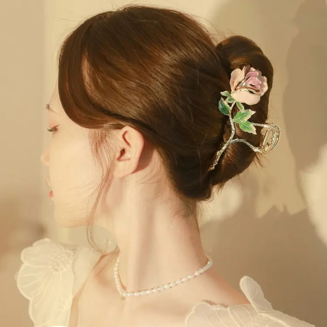 Elegant Rose Hair Claw