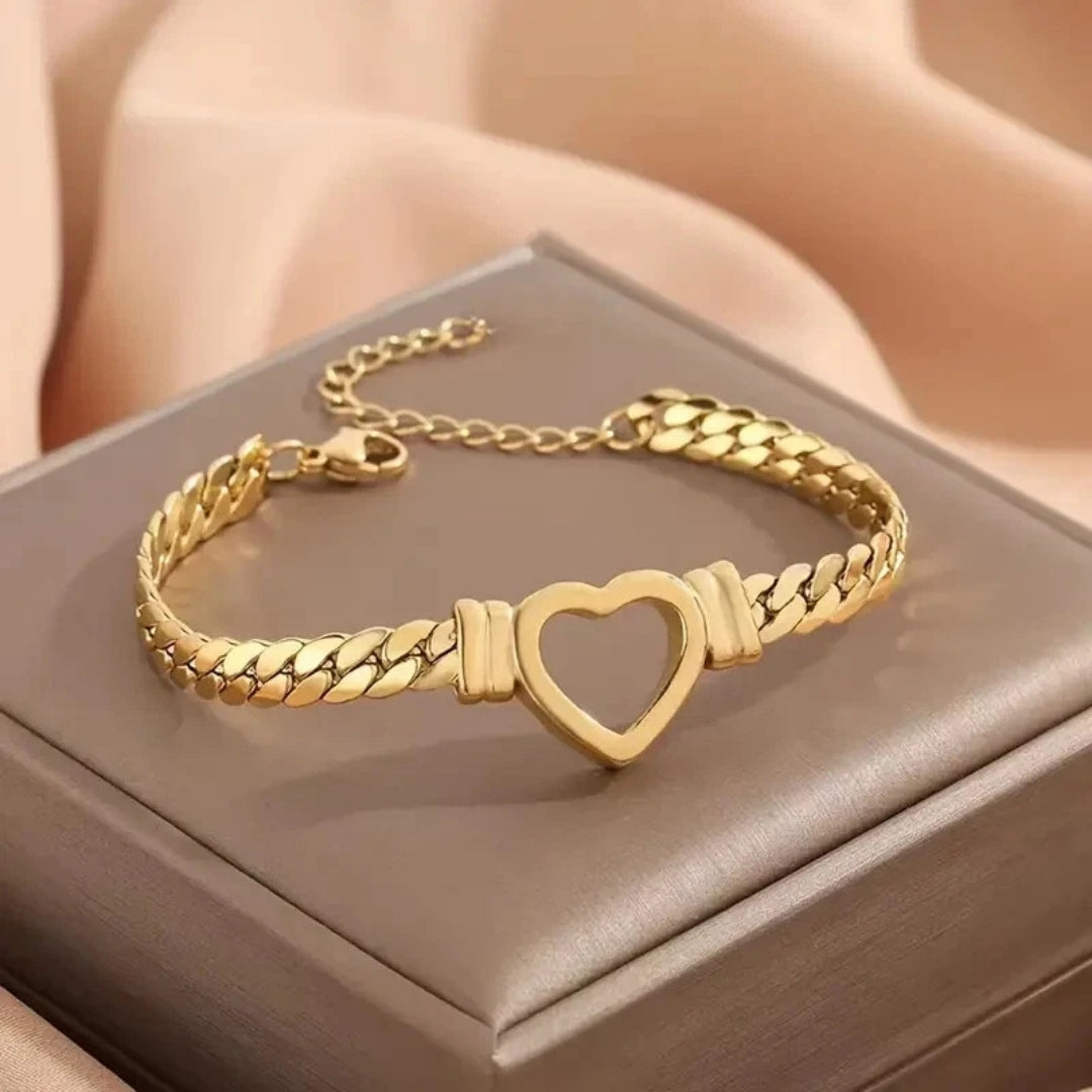 Chunky Heart Bracelet