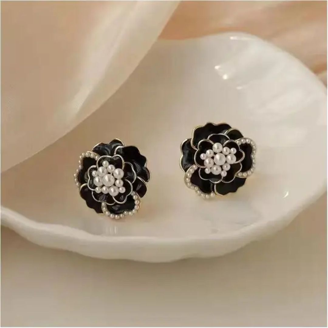 Cut The Crap Flower Stud Earrings