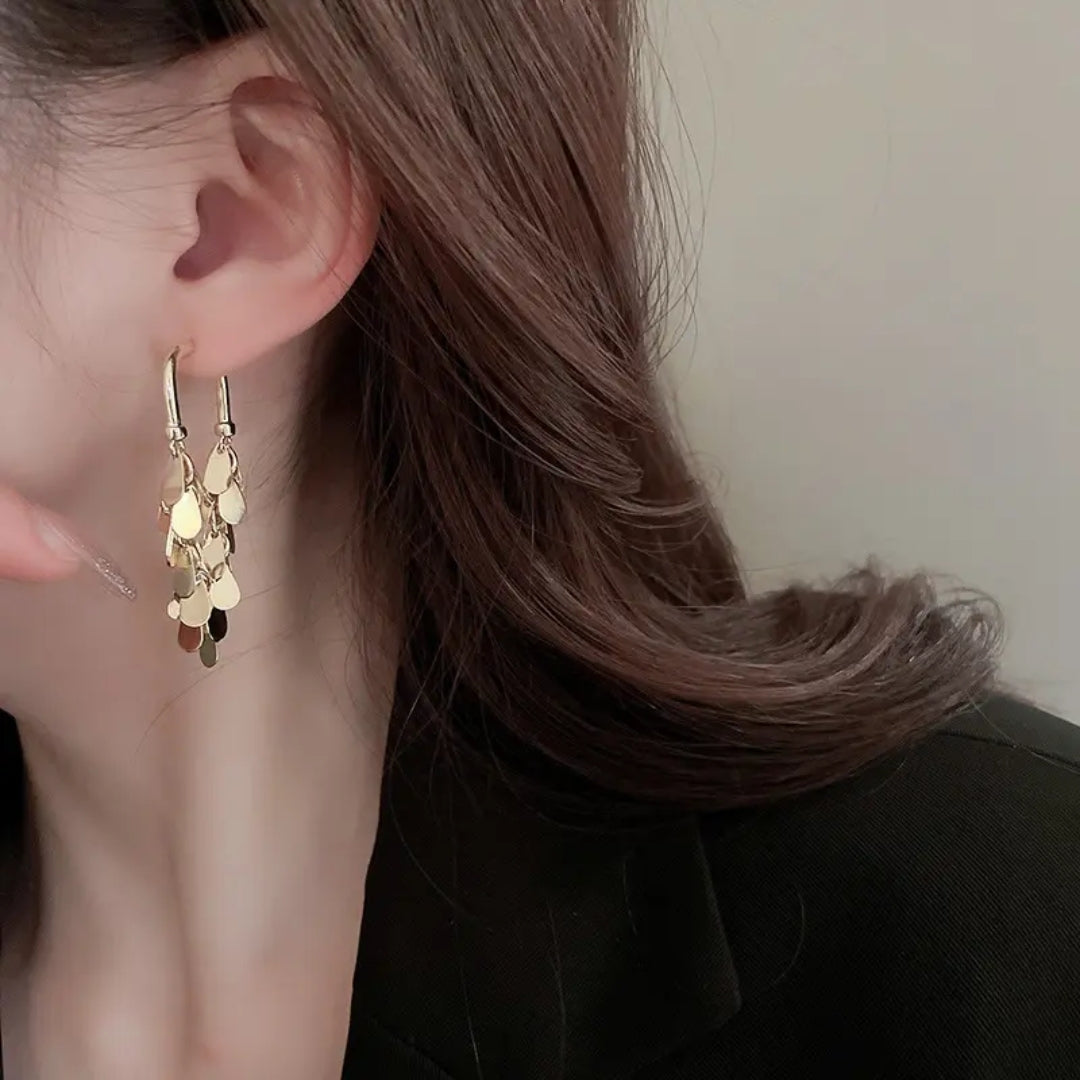 Illusion Fringe Drops Earrings