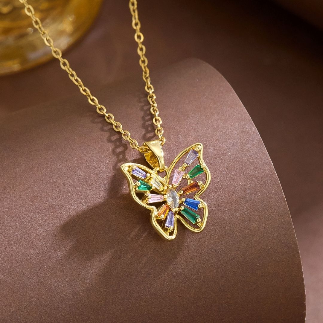 Rainbow Wings Necklace