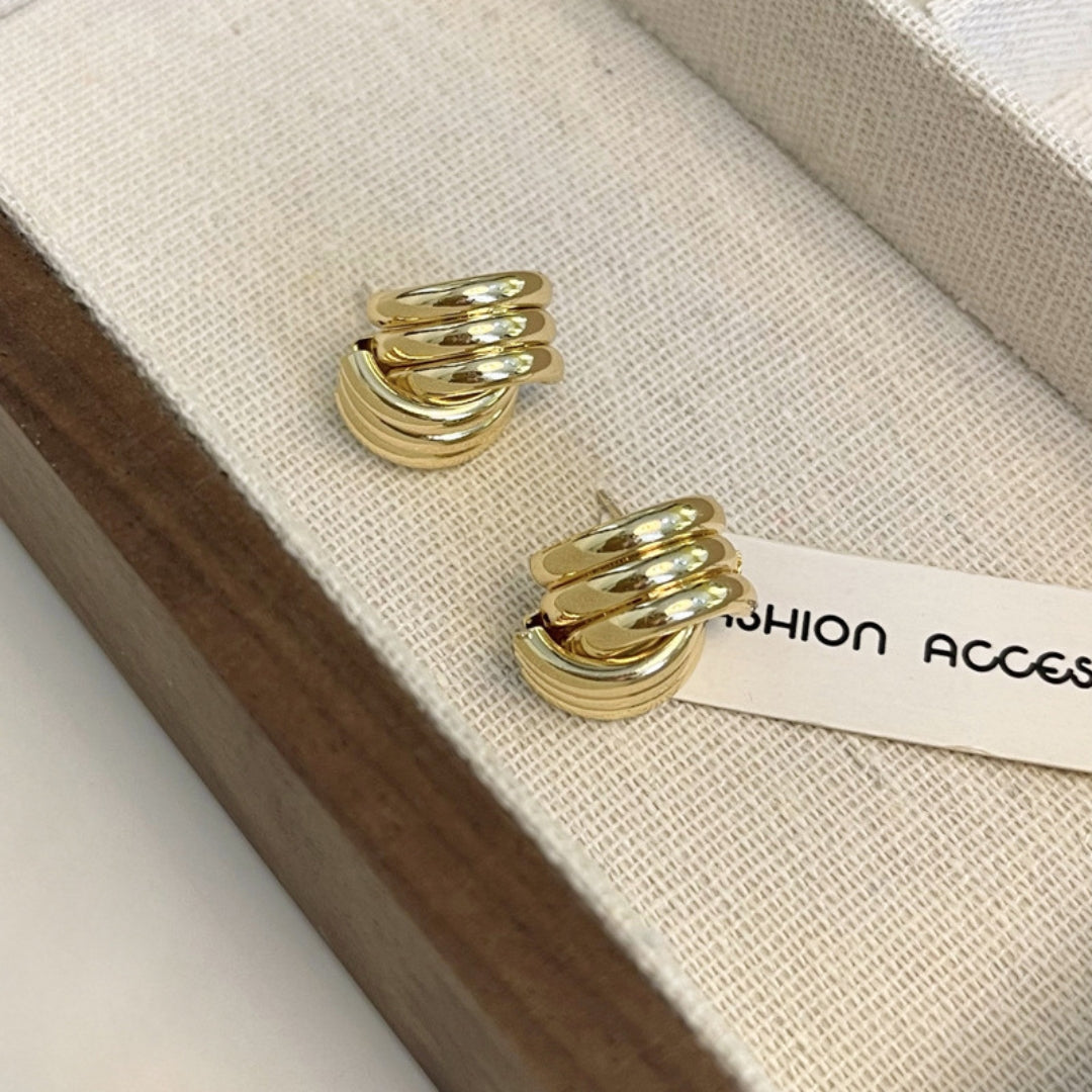 Twisted Luxe Studs Earring