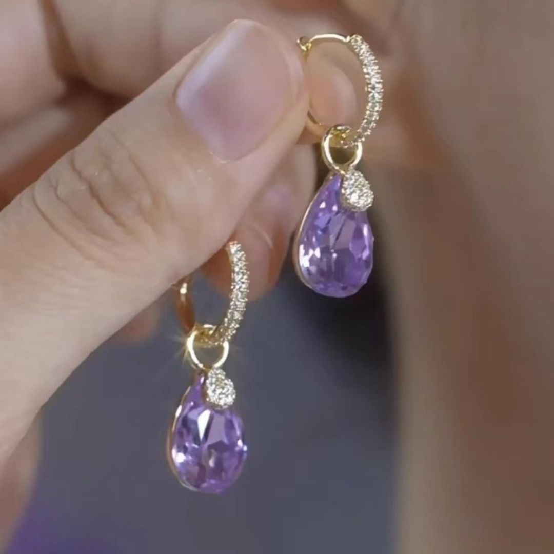 Lilac Luxe Dangle Earrings