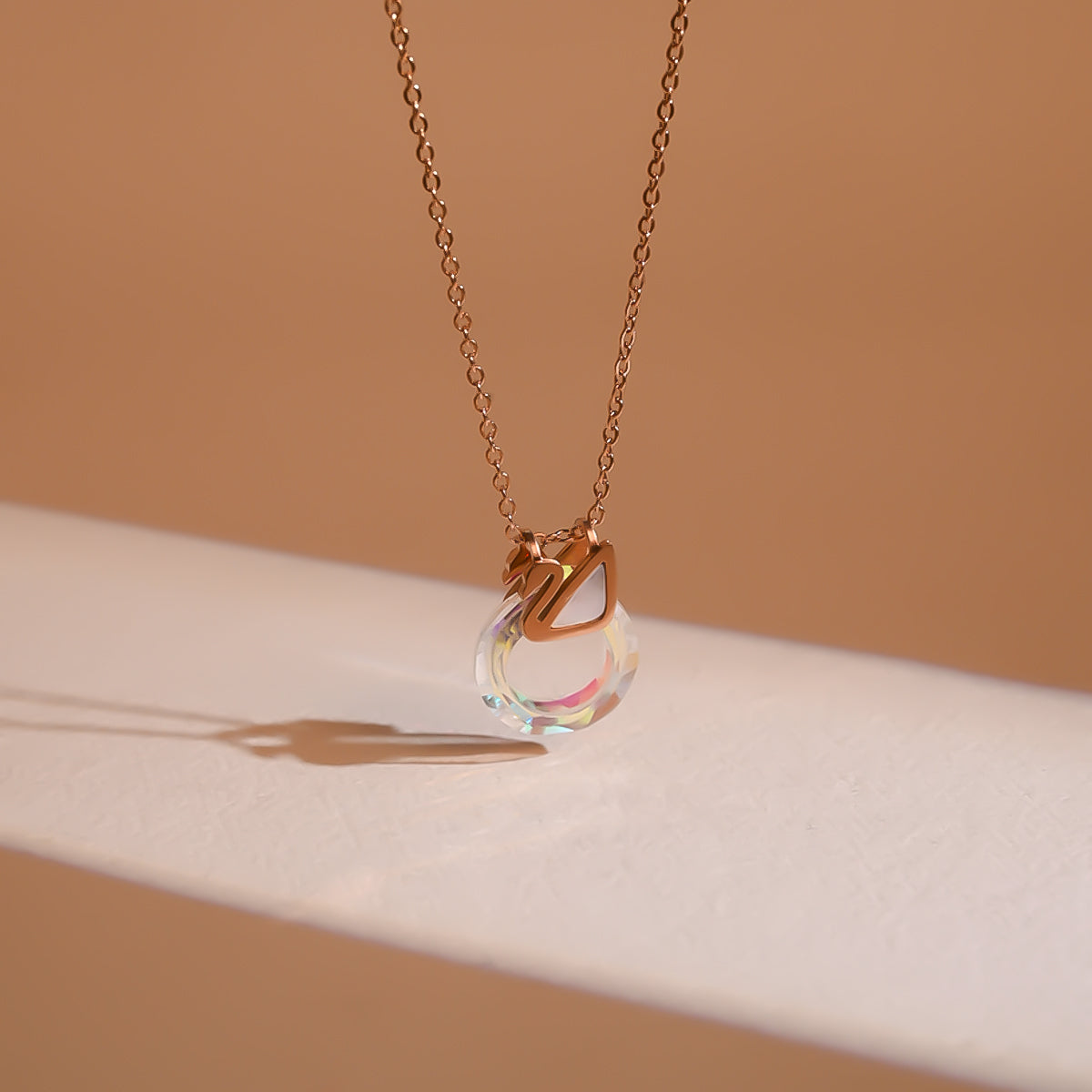 Twinkle Ring Charm Necklace