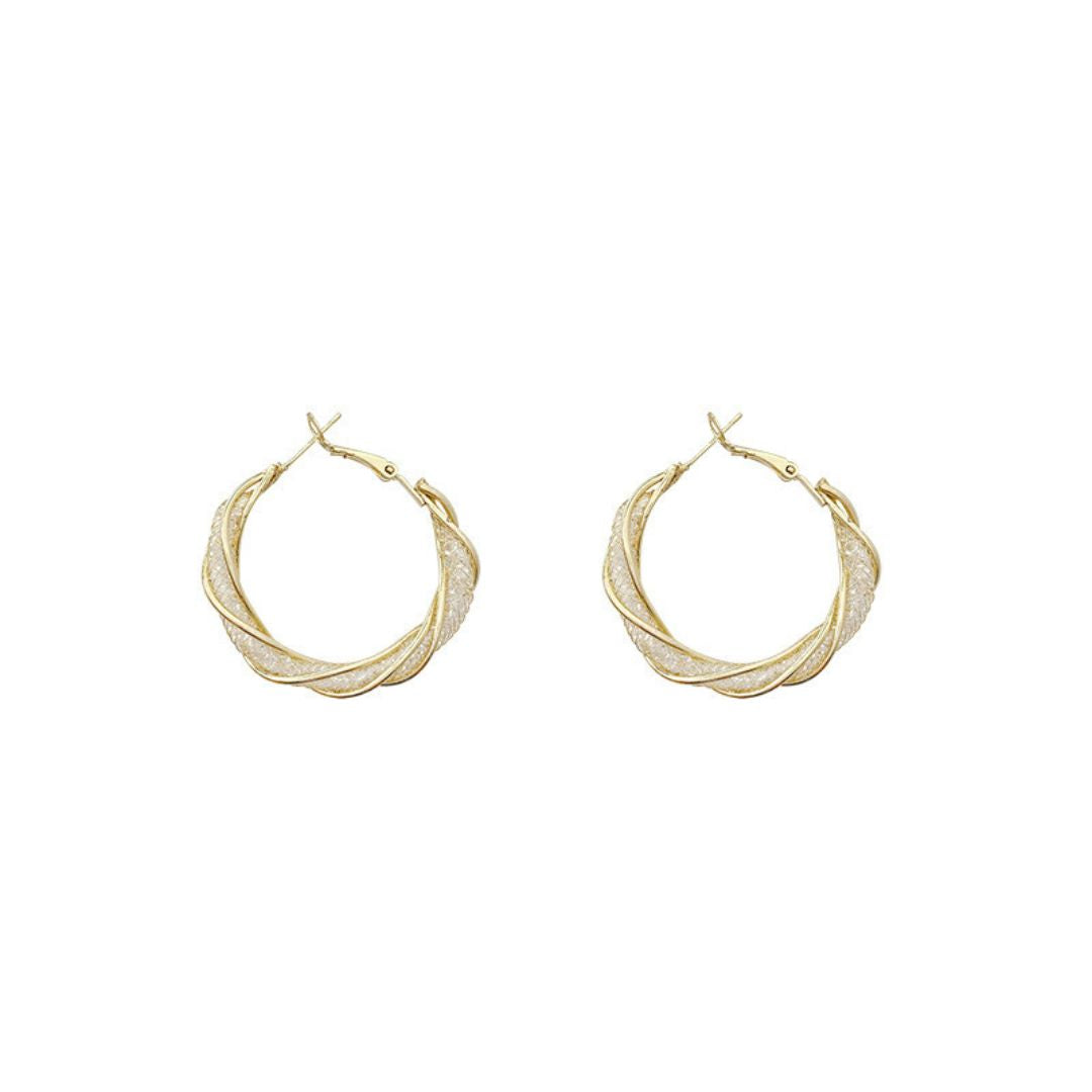 Sparkle Coil Hoops Earrings