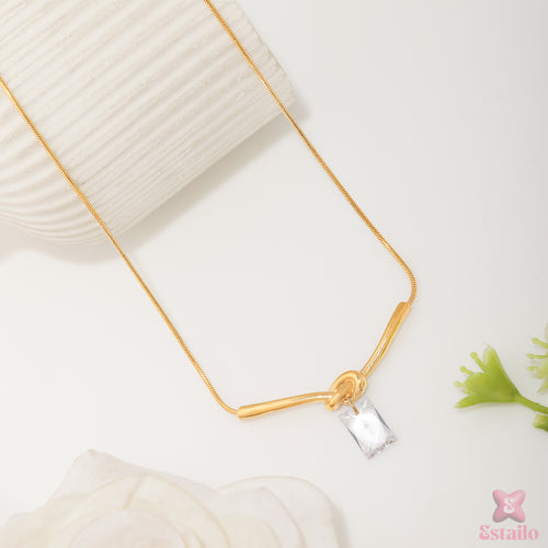Minimalist Knot Necklace