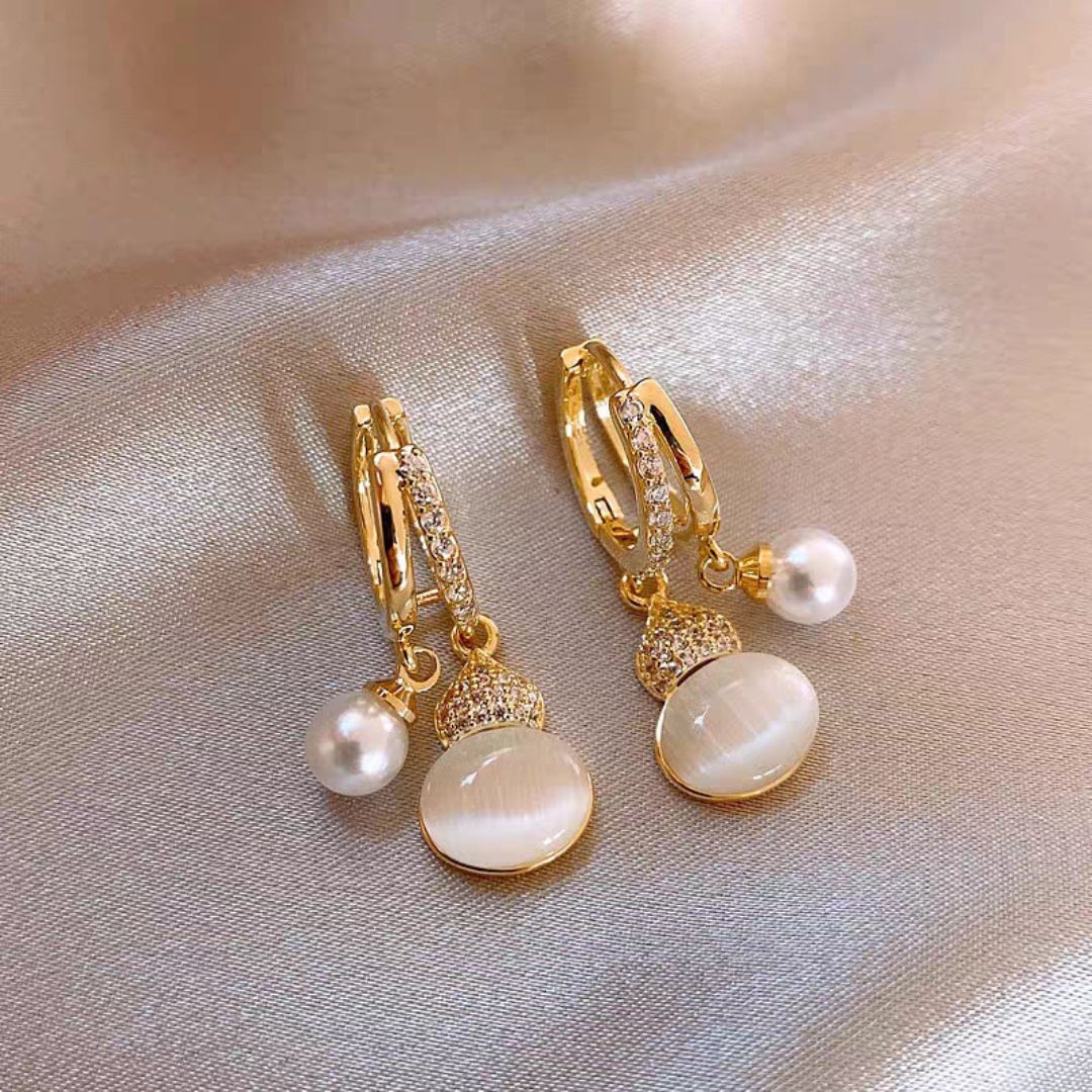 Pearly Cascade Earrings