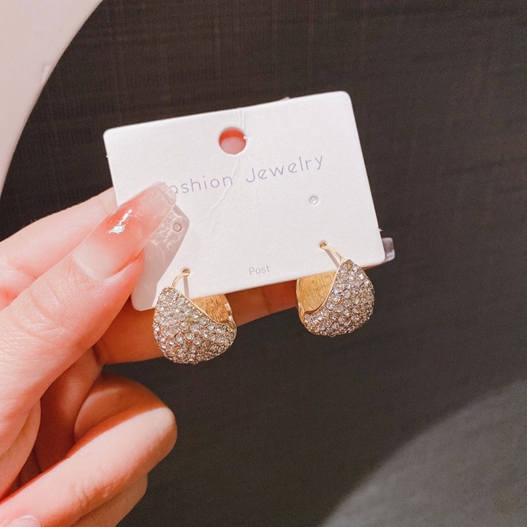 Dazzling Dome Drop Earrings