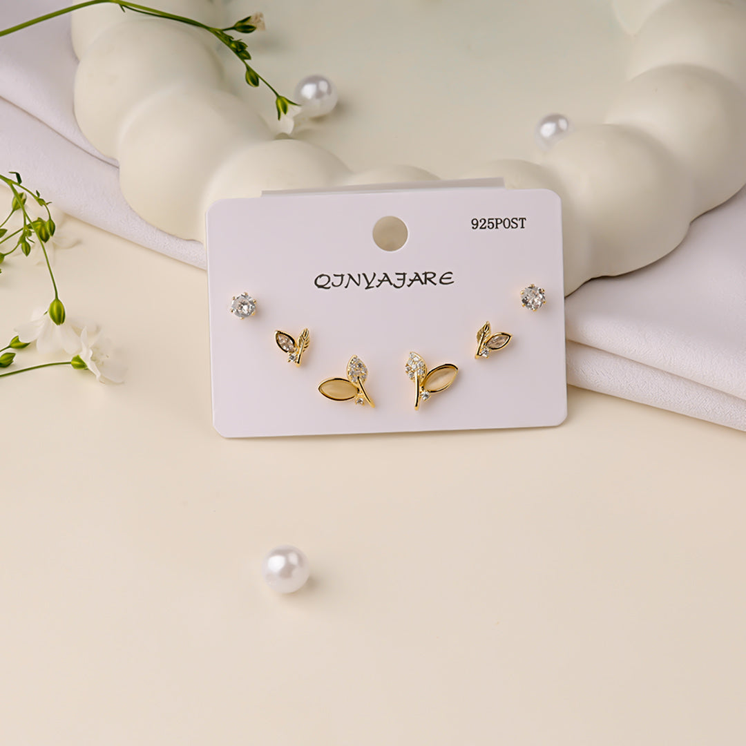 Golden Dream Minimal Combo Earrings