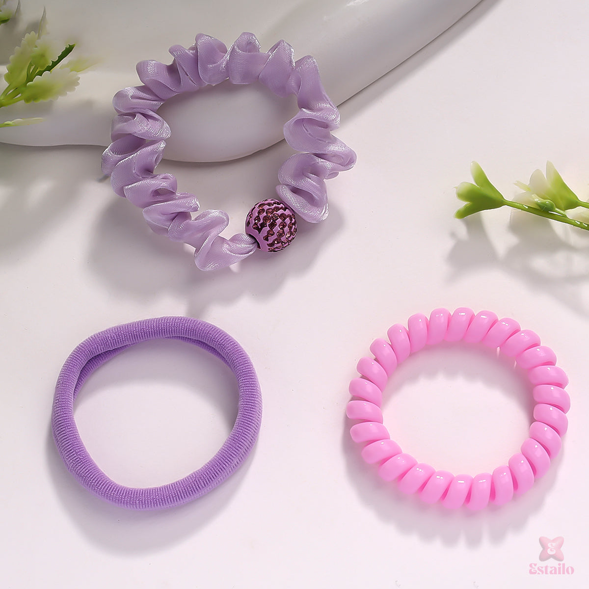 Glimmer Loops Scrunchie (pack Of 3)