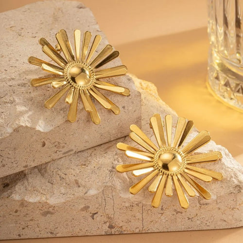 Sunbeam Bloomers Hoops Earrings