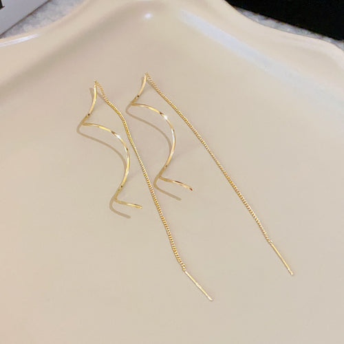 Serpentine Wave Danglers Earrings