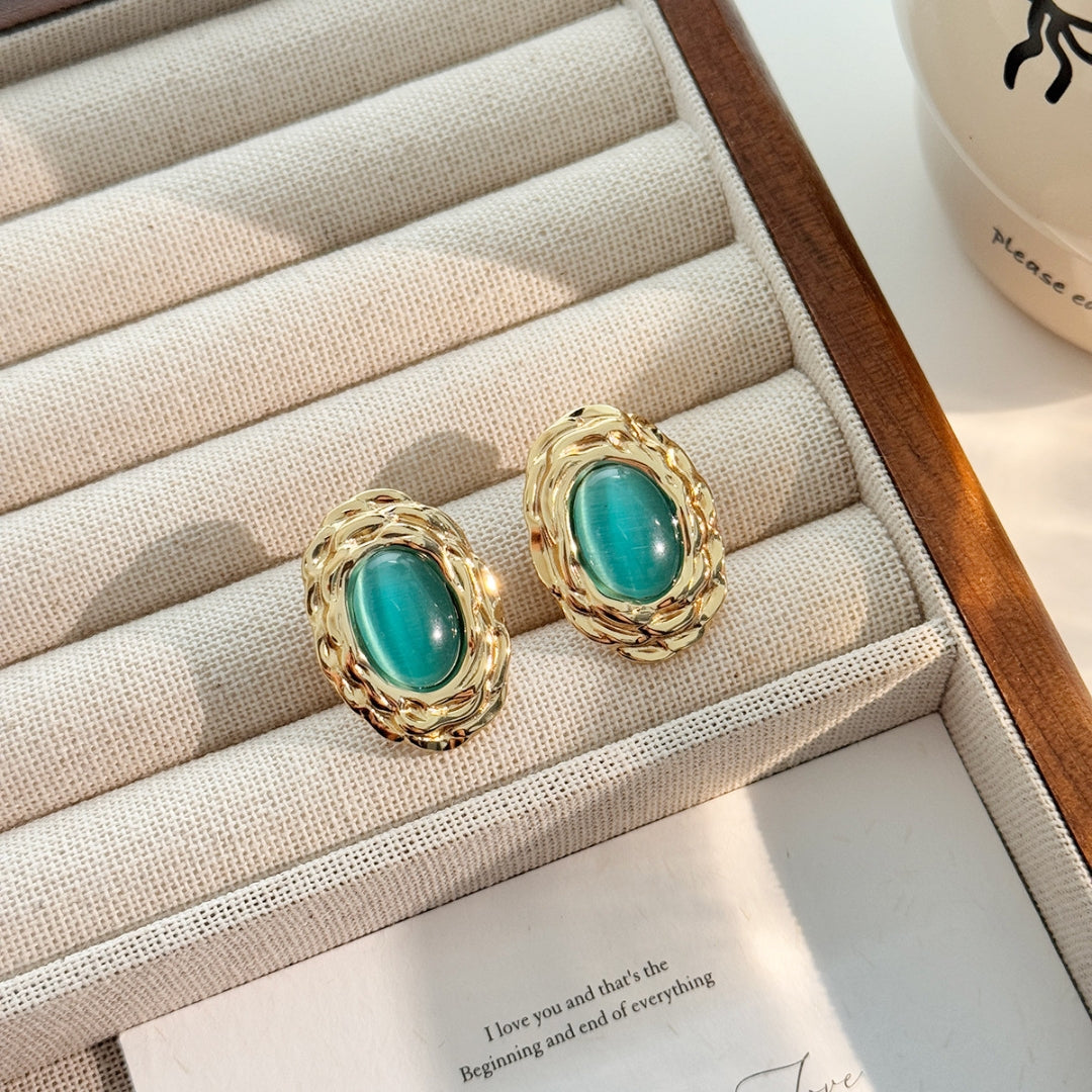 Turquoise Twirl Earrings
