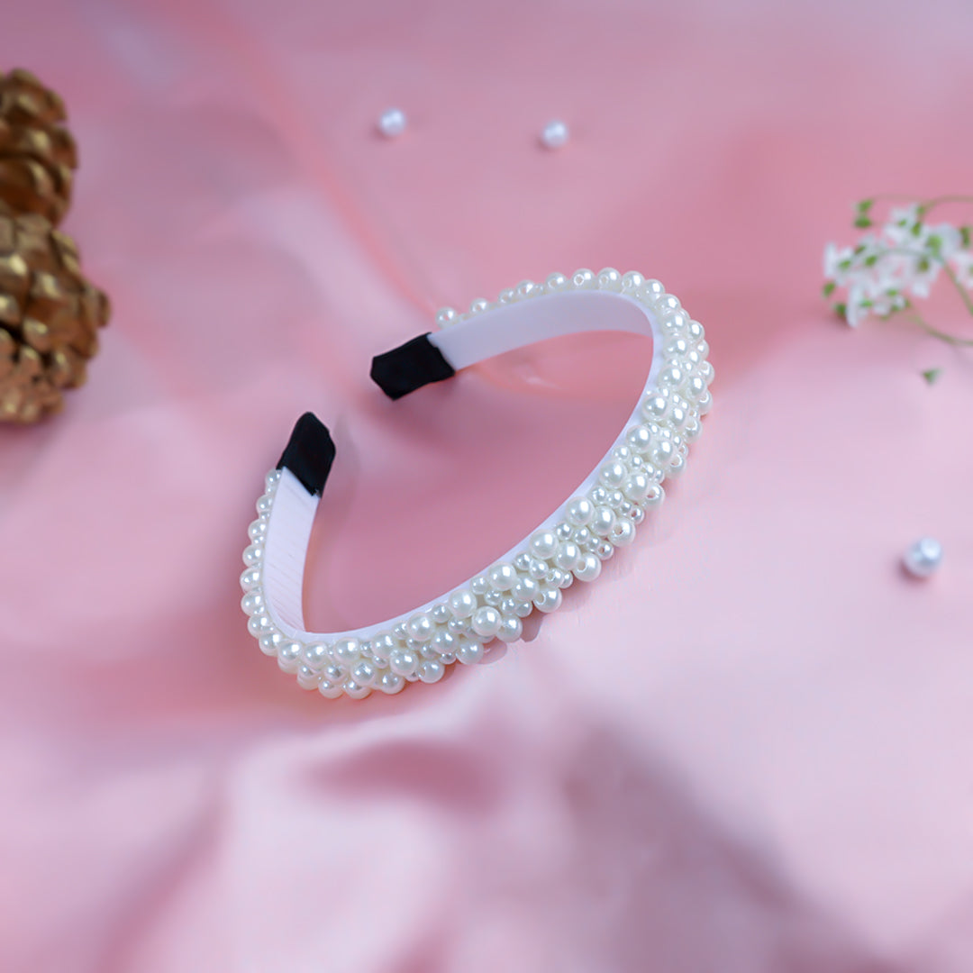 Rhinestone Pearl Hair Bands