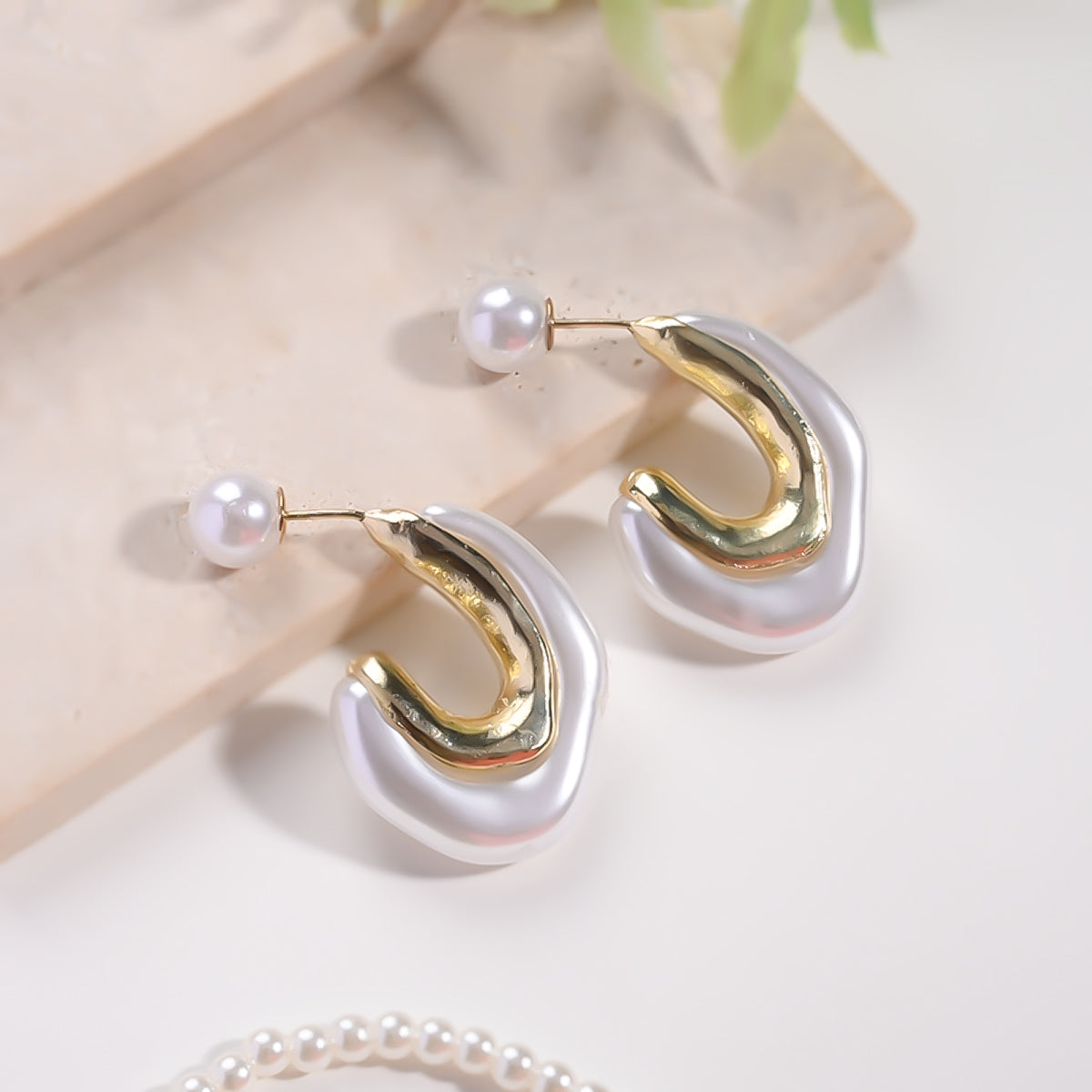 A Pearl Of Wisdom Hoop Earrings