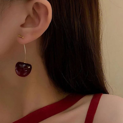 Blow of Cherry Quirky Earrings