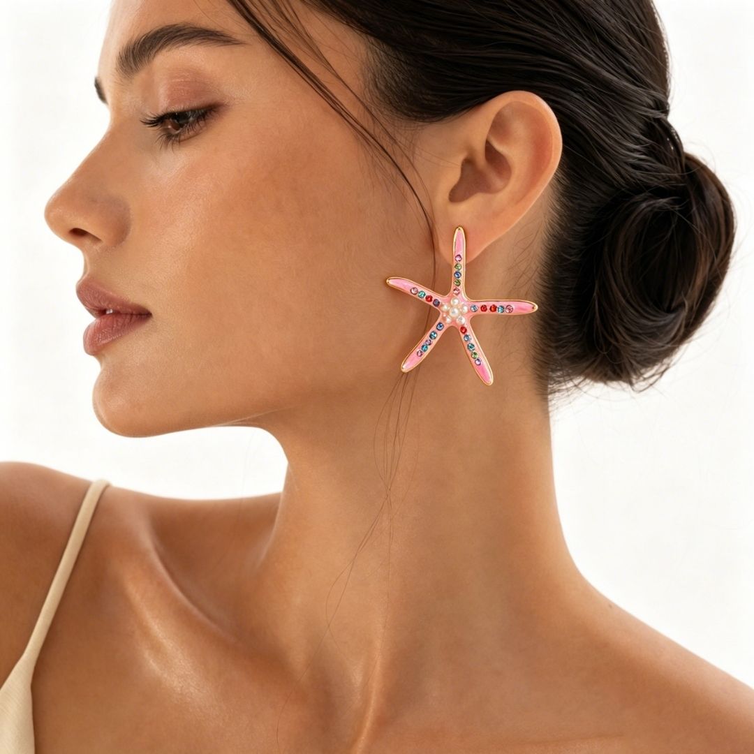 Amalfi Coast Starfish Studs Earrings
