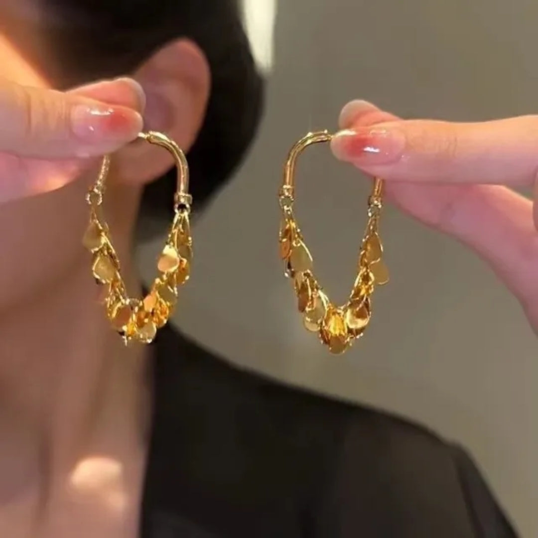 Illusion Fringe Drops Earrings