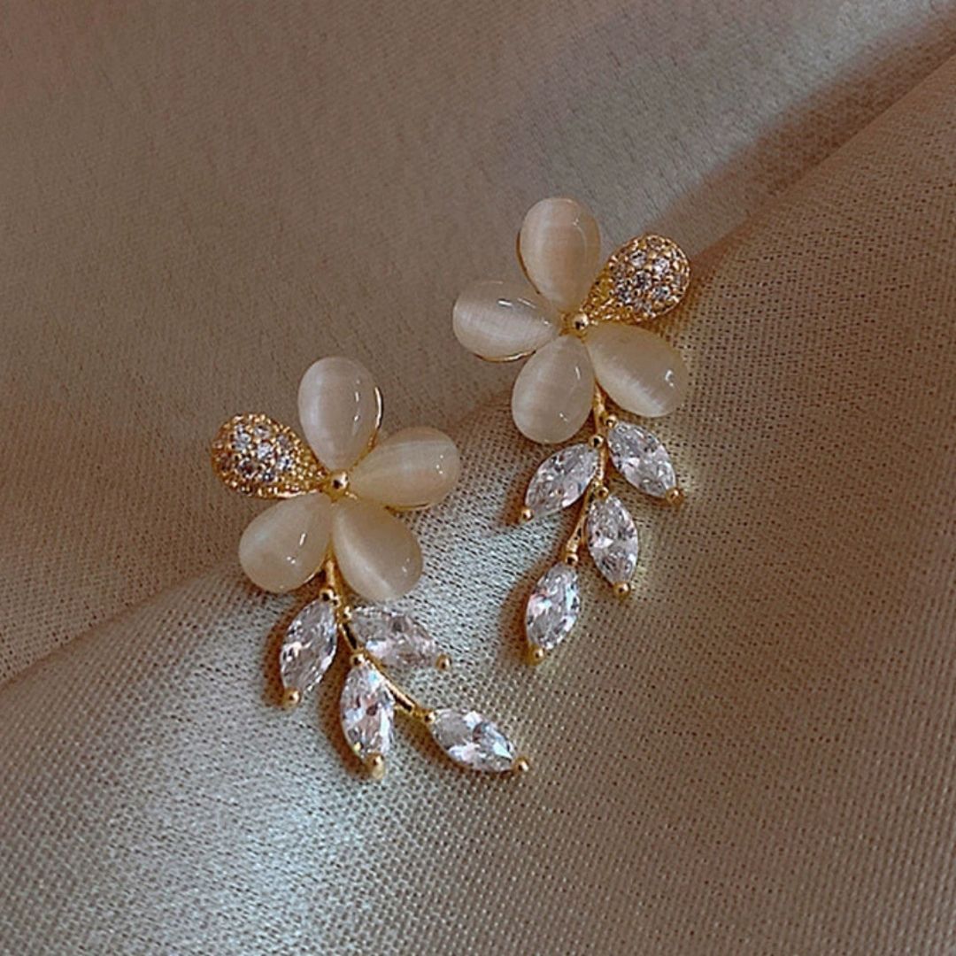 Gilded Jasmine Cascades Earrings