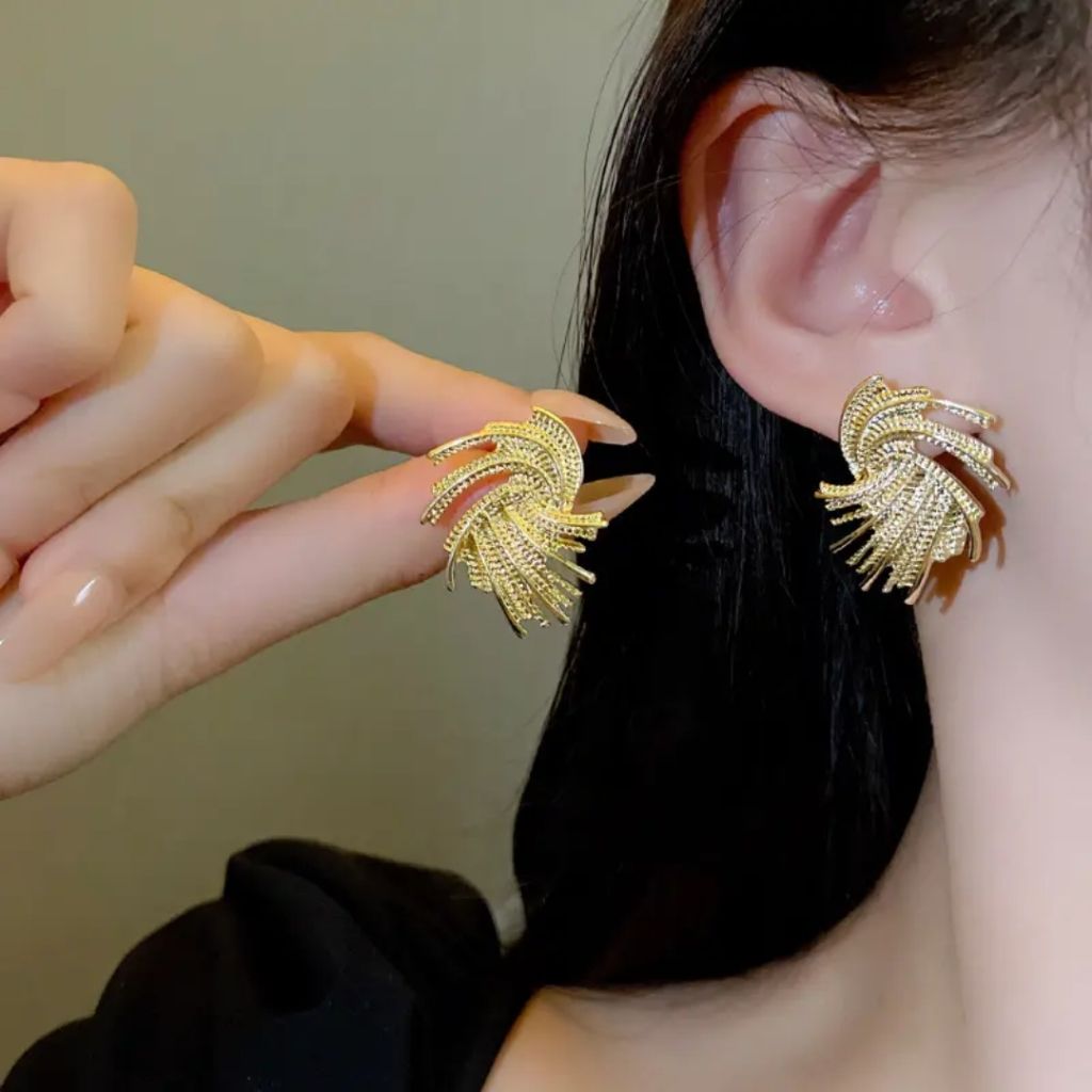 Golden Quill Earrings