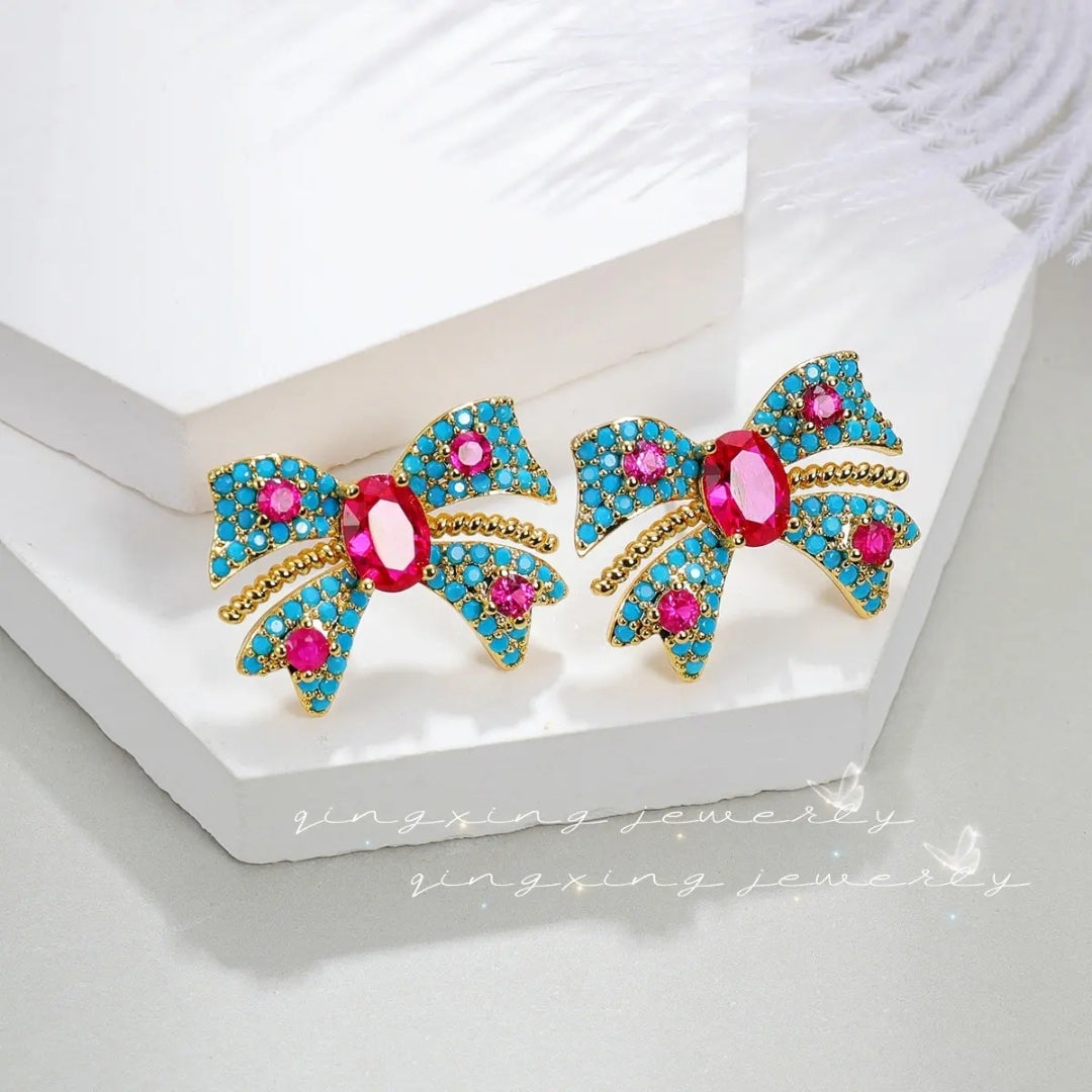 Cinderella Sparkle Studs Earrings