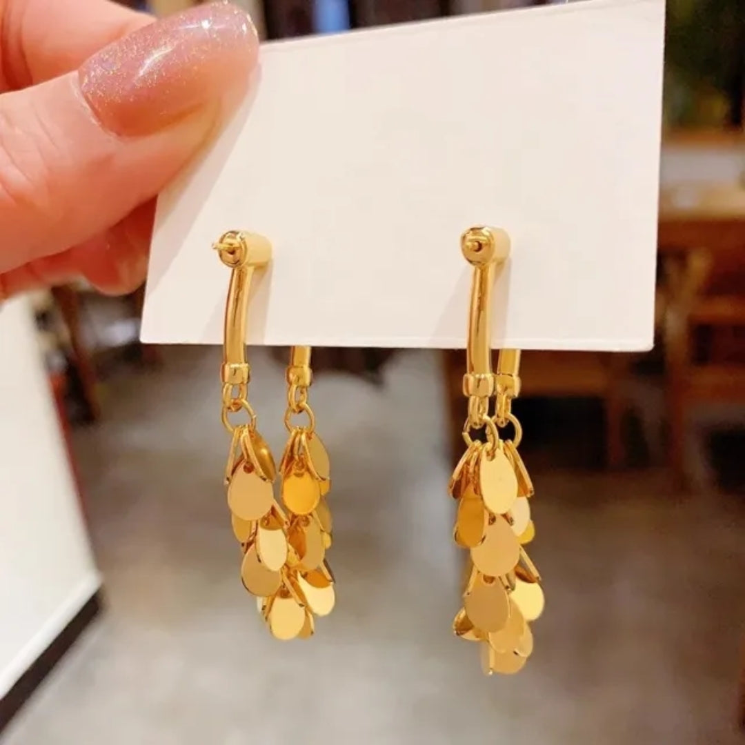 Illusion Fringe Drops Earrings