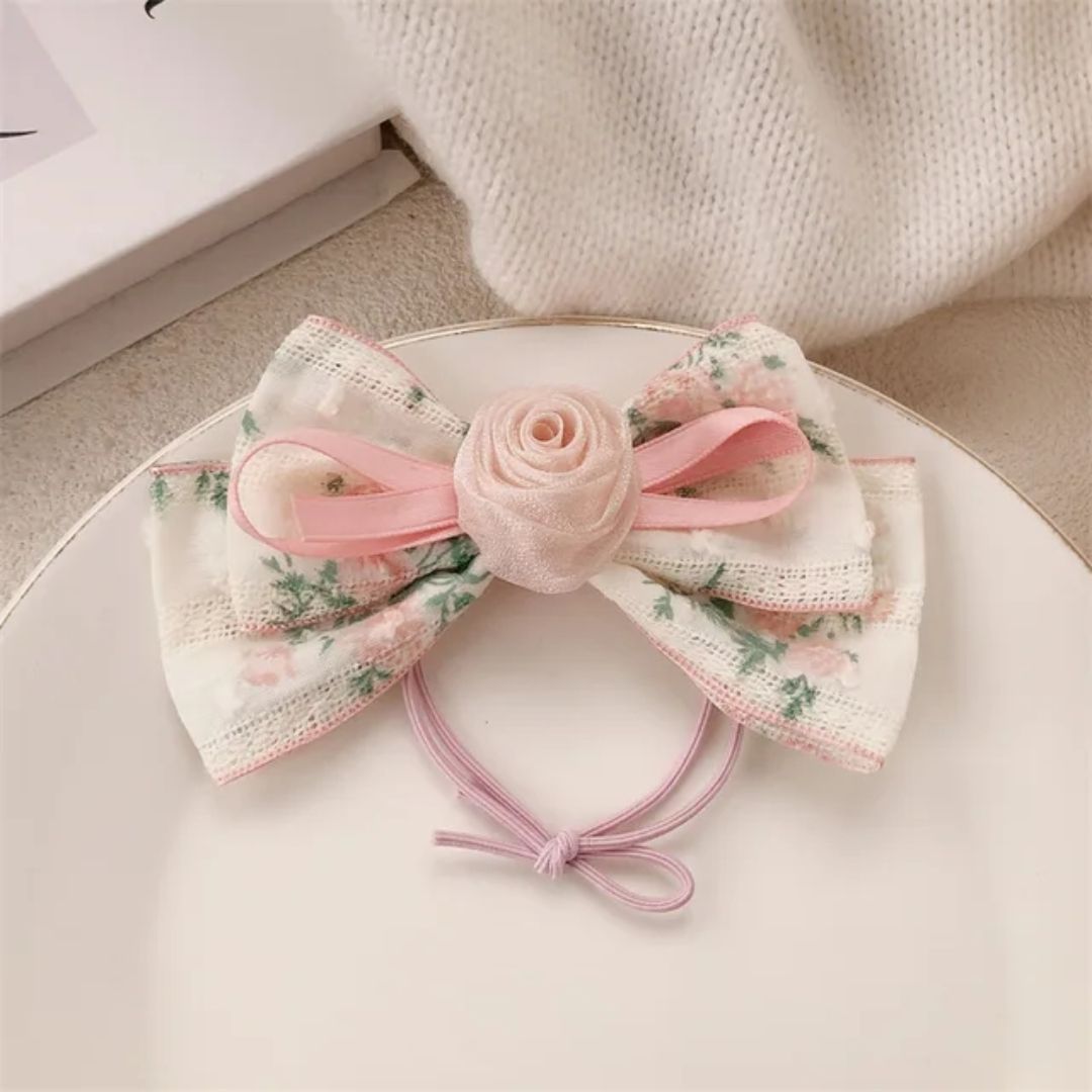 Pink Posy Hair Tie