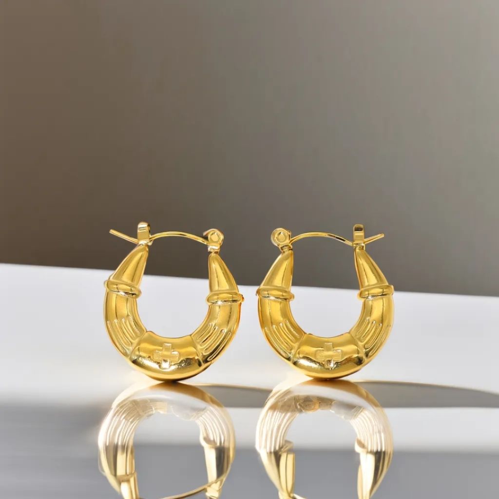 Aurora Bling Hoops Earrings