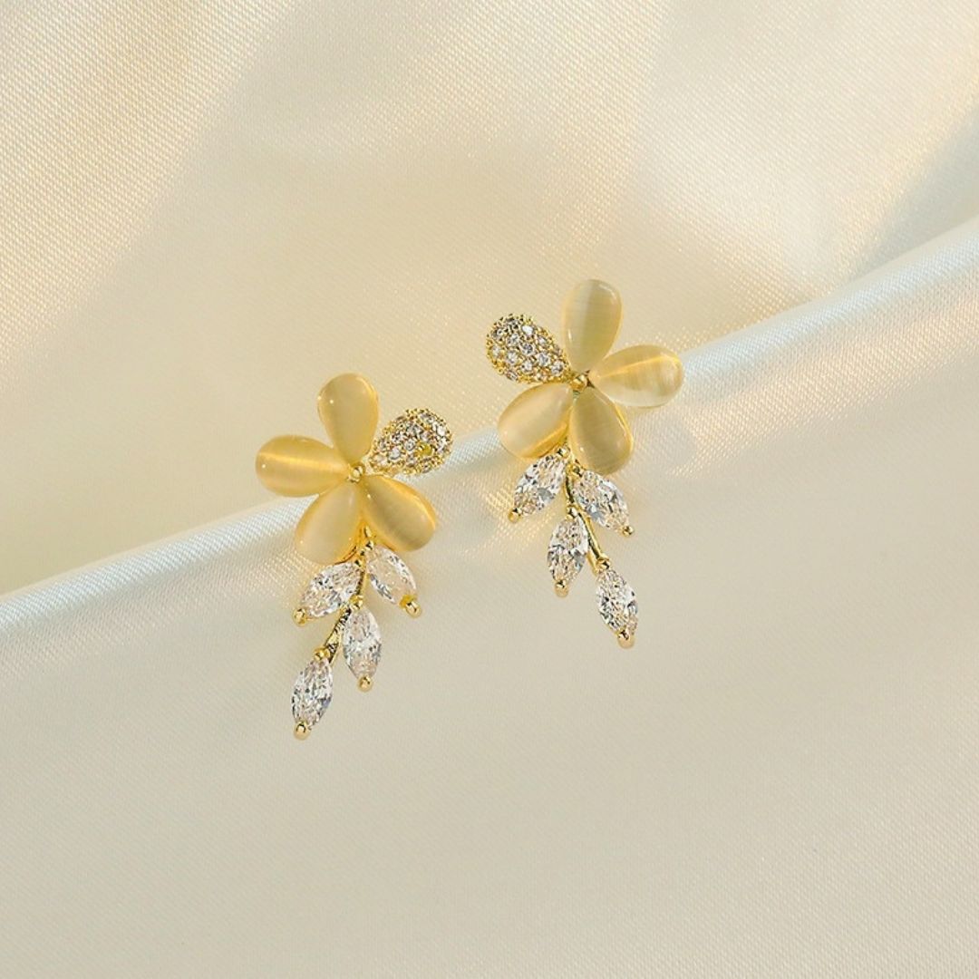 Gilded Jasmine Cascades Earrings