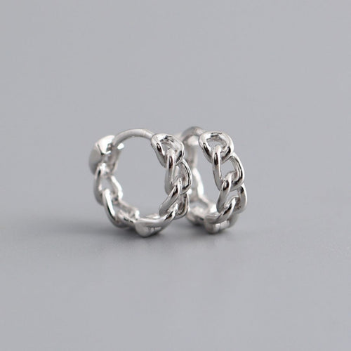 Gray-Glaze Chains Earrings