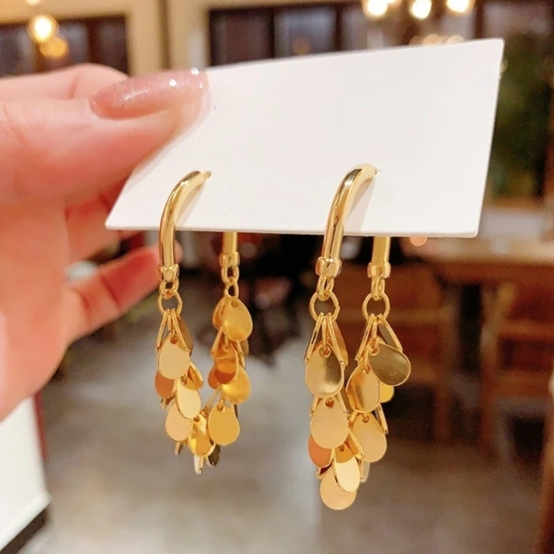 Illusion Fringe Drops Earrings