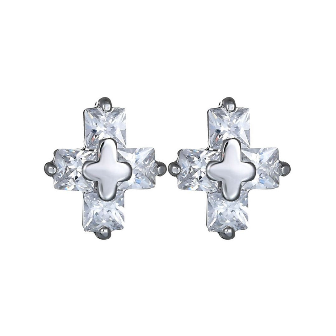 Novatrix Elegant Crystal Studs Earrings