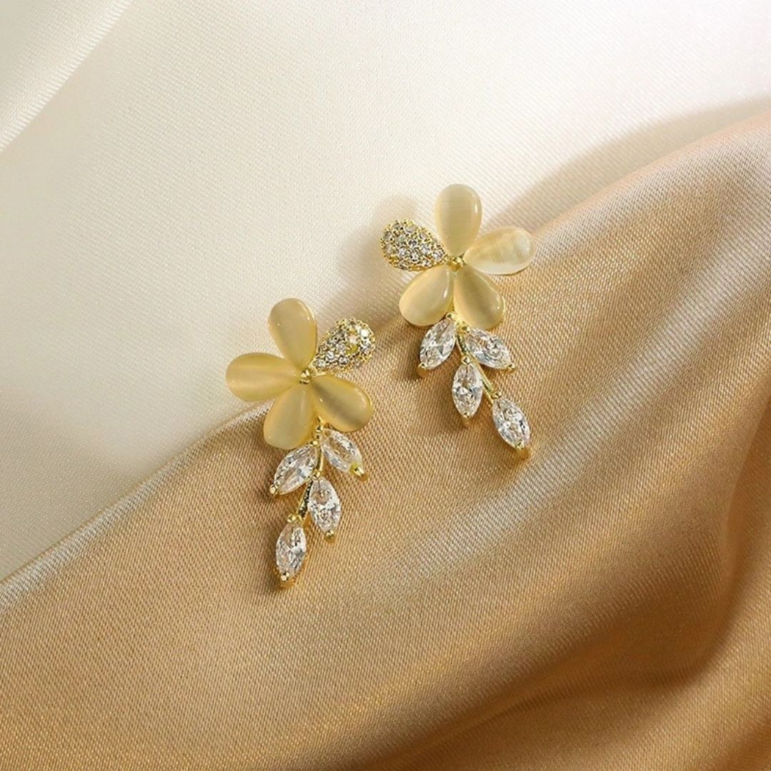 Gilded Jasmine Cascades Earrings