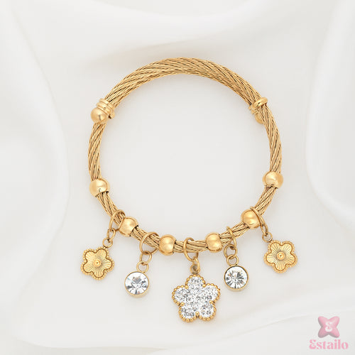 Sparkling Daisy Bracelet