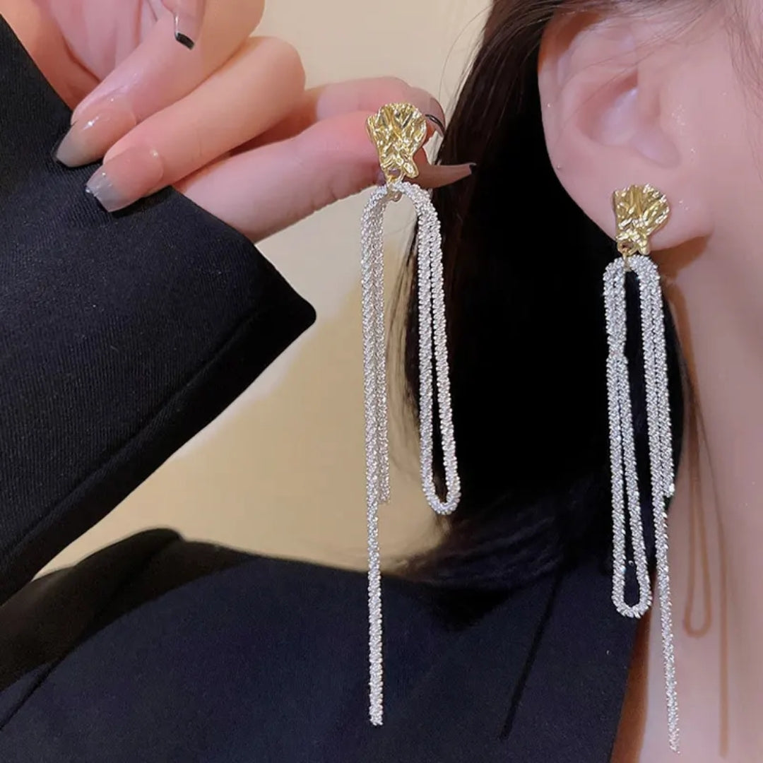 Silver Strand Brilliance Earrings