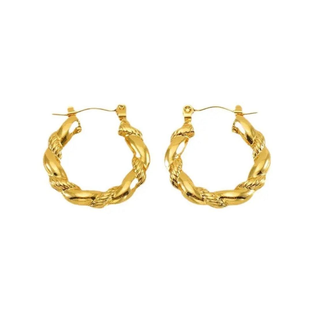 Linked Luxe Hoops Earrings