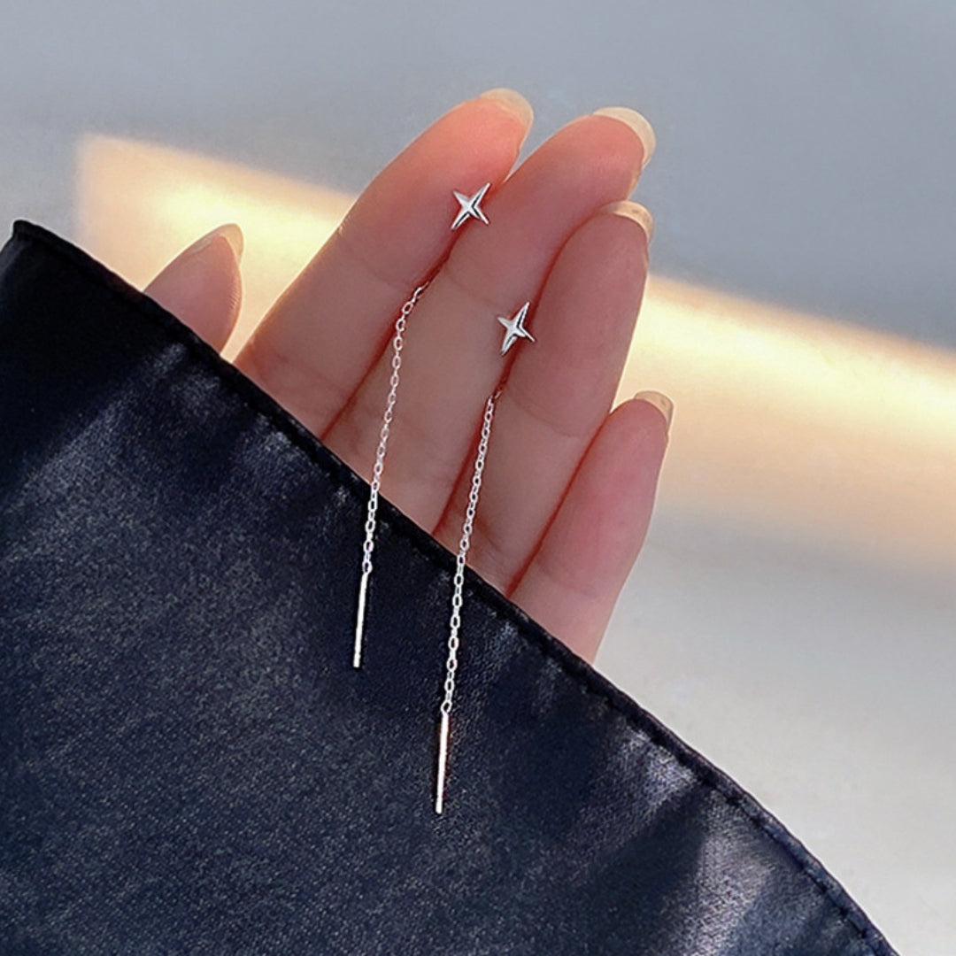Night Sky Threaders Earrings