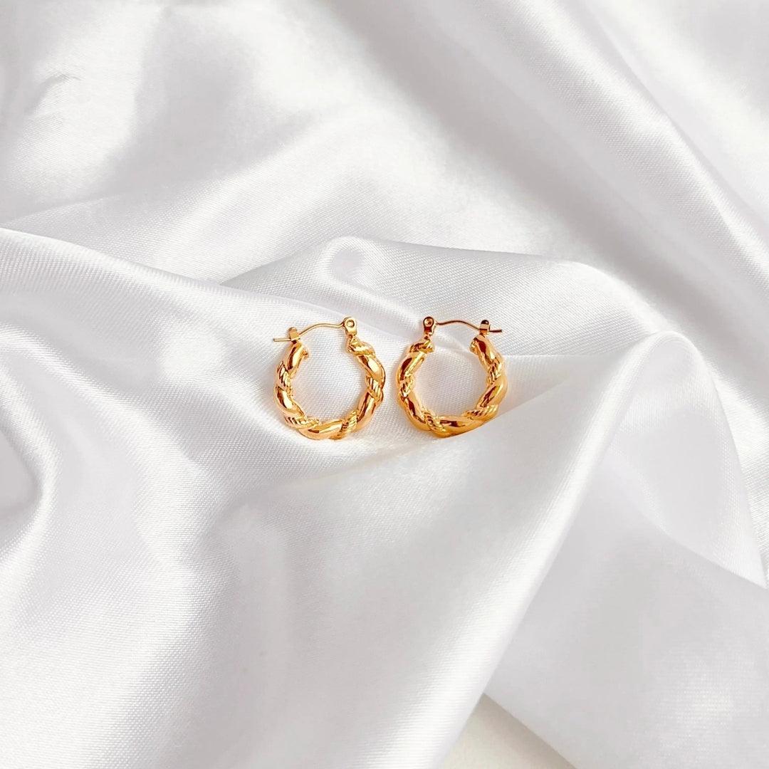 Linked Luxe Hoops Earrings